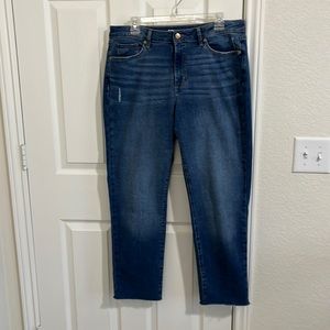 Sonoma curvy straight jeans, size 14